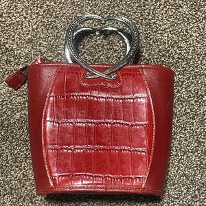 VTG Mini Red Heart Handle bag
